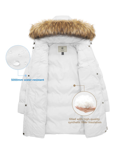 Women'S Puffer Jacket White M