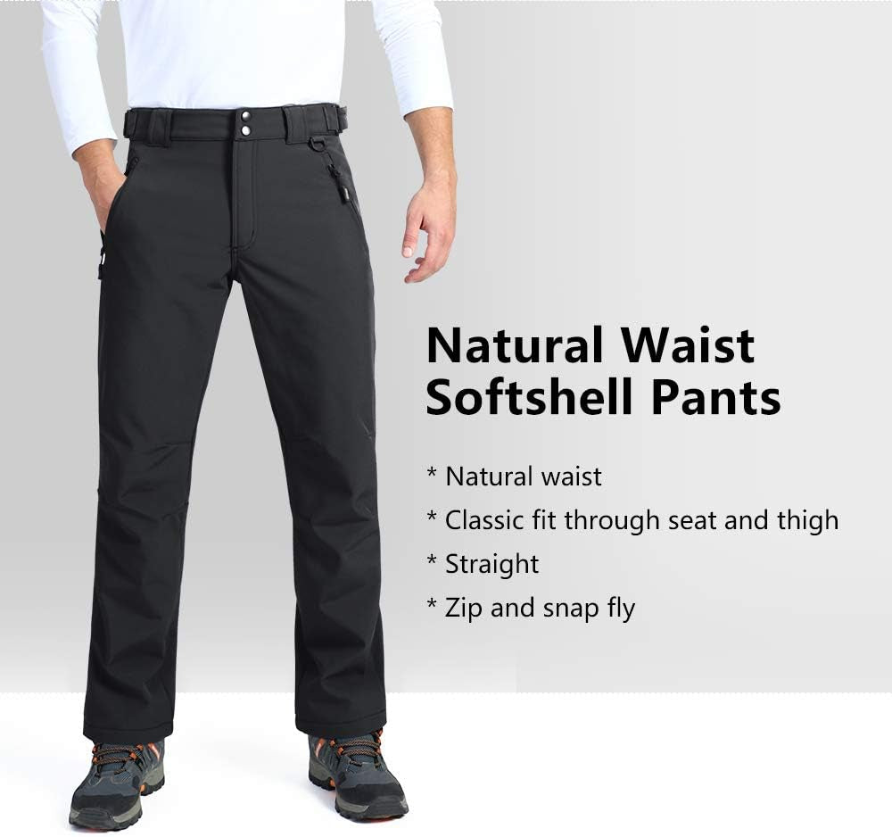 Men'S Lite Snow Pants Expandable-Waist