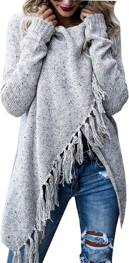 Women'S Open Front Knited Cardigan 