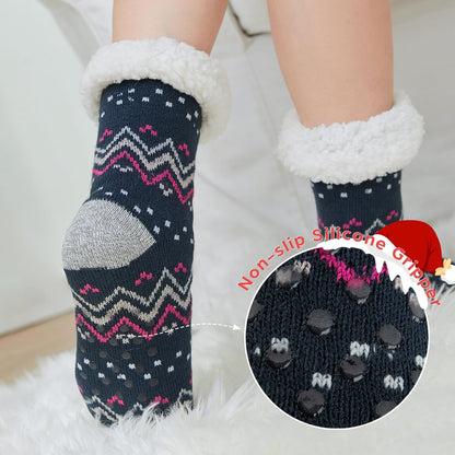 Sock Slippers for Women - 2 Pack Non Slip Socks 