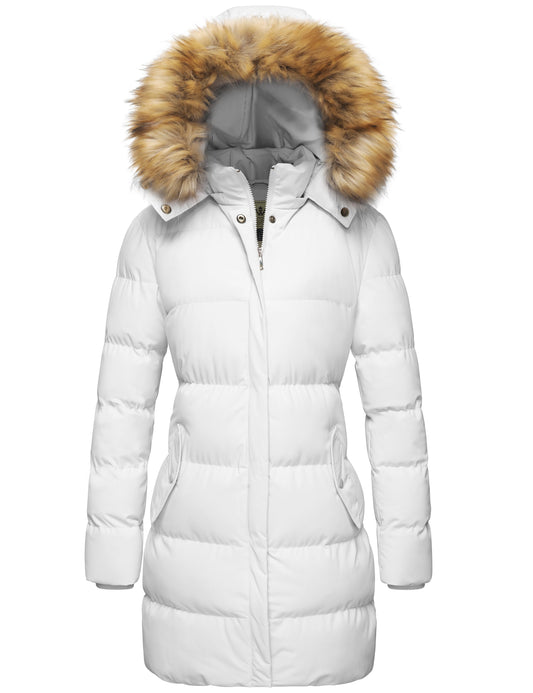 Women'S Puffer Jacket White M