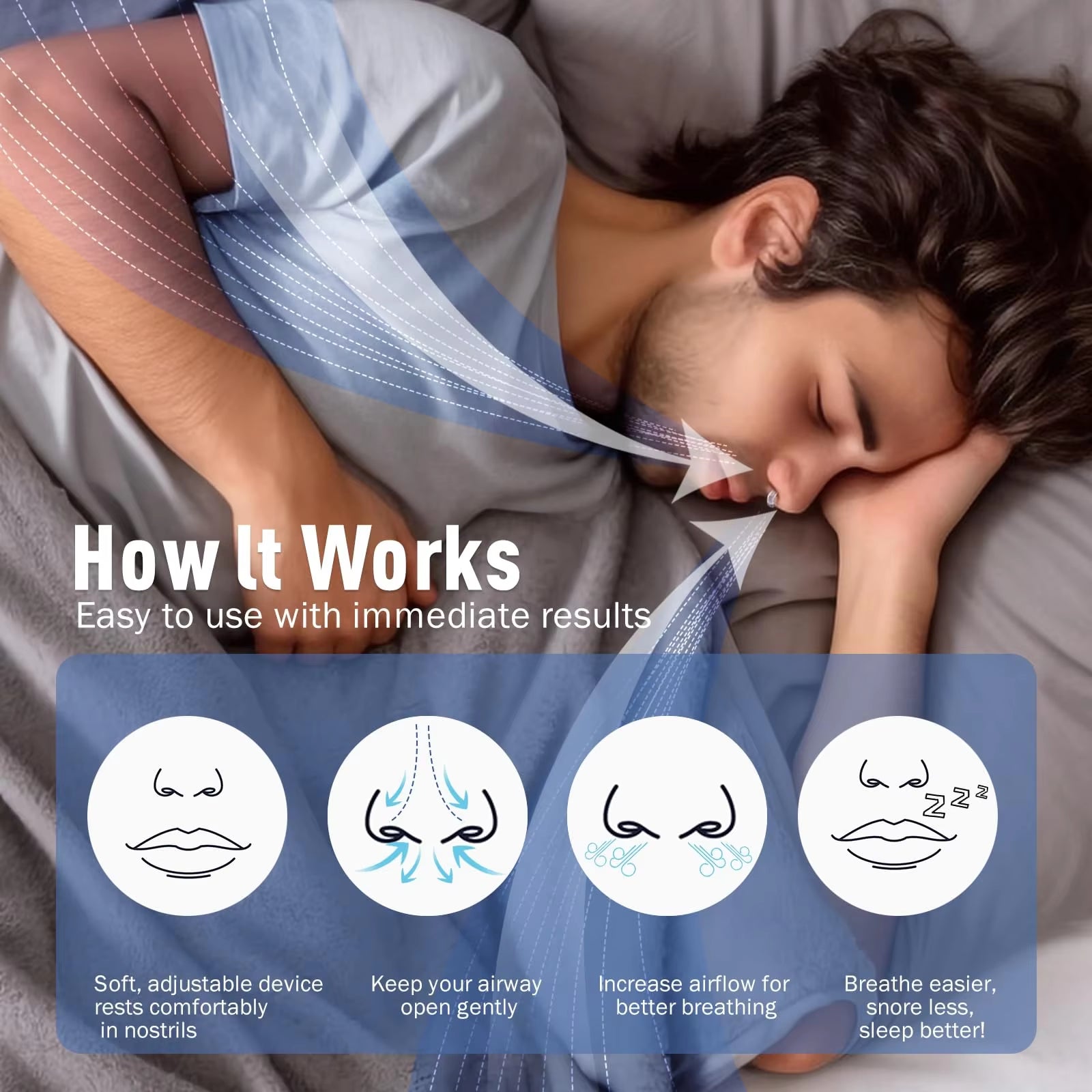 8Pcs anti Snoring Devices 