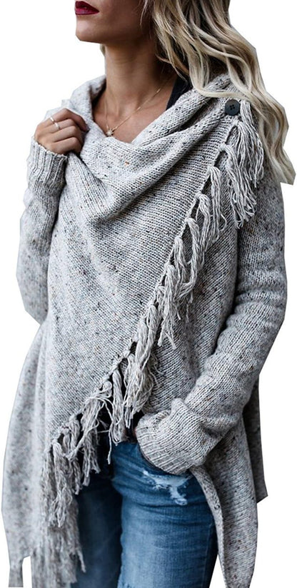 Women'S Open Front Knited Cardigan 