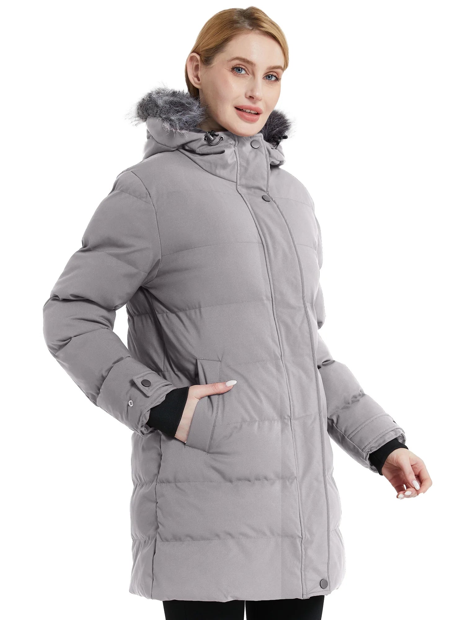 Women'S Winter Jacket Gray L