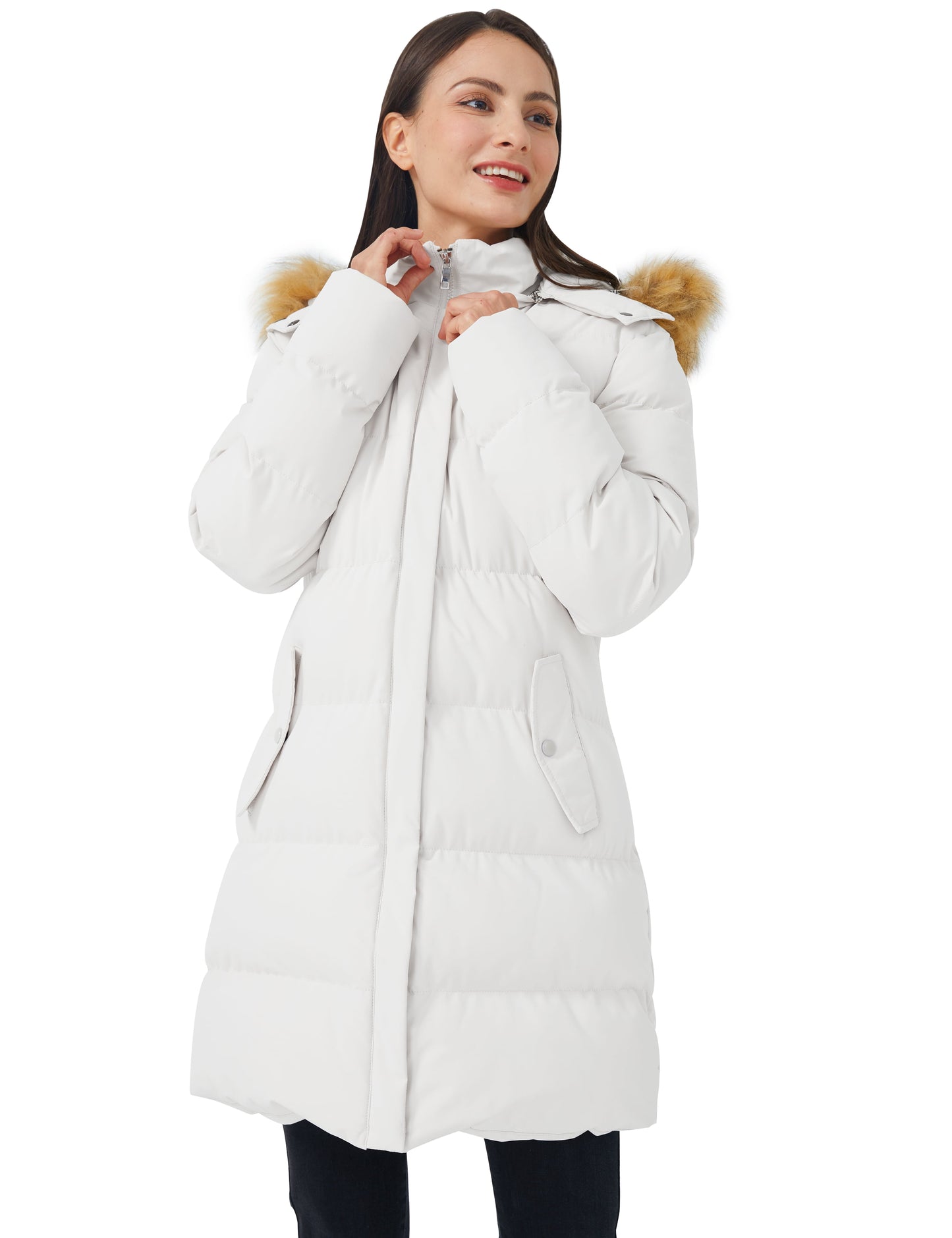 Women'S Puffer Jacket White M