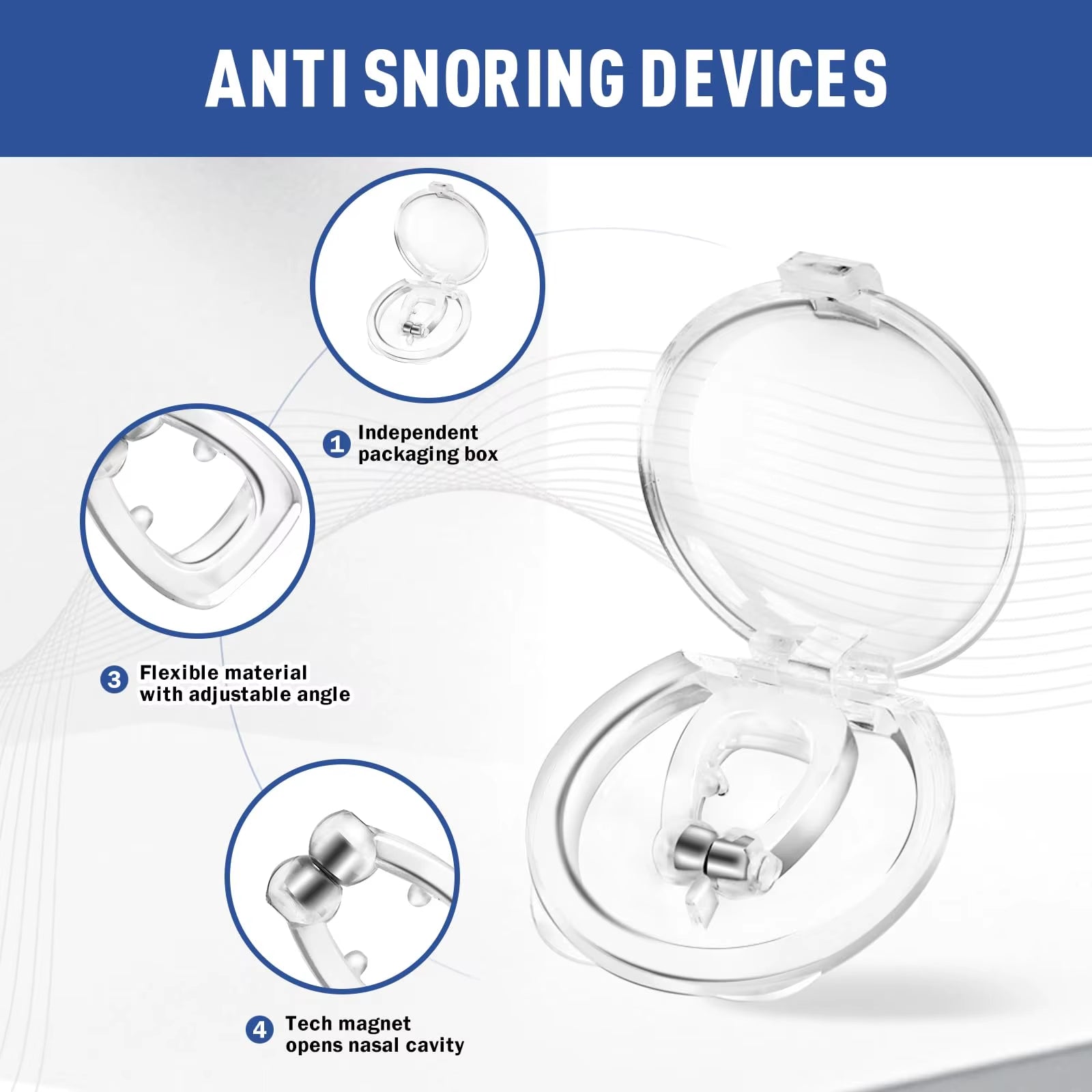 8Pcs anti Snoring Devices 