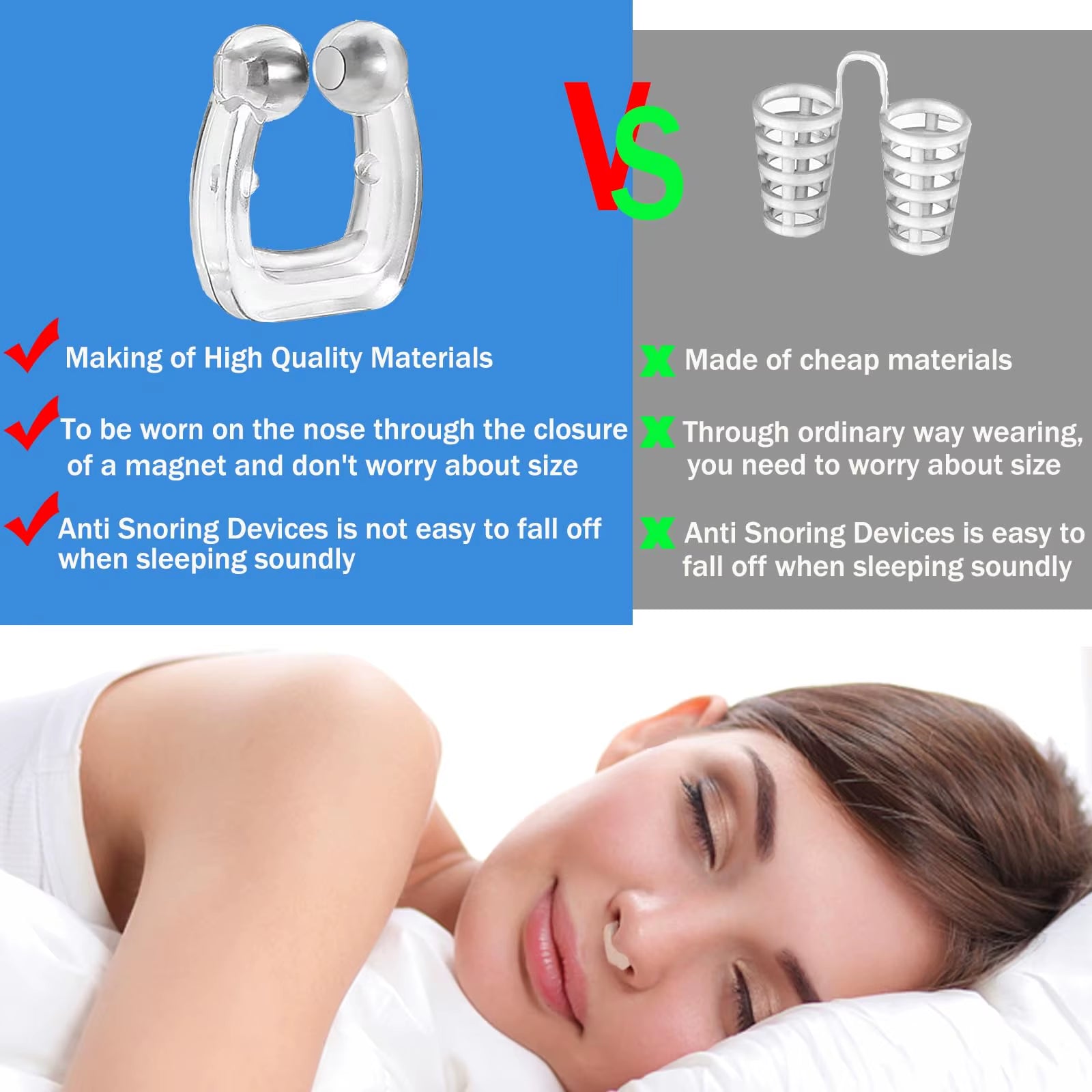 8Pcs anti Snoring Devices 